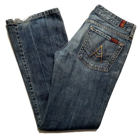 7 for all mankind Jeans size 28 Boot Cut RN#65199 B54 - Picture 4 of 14